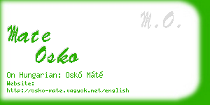 mate osko business card